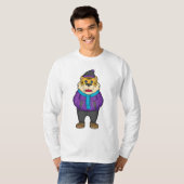 Tiger Scarf Beanie T-shirt (Voorkant volledig)