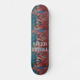 TIGER SCHAATS BOARD ONTWERP VAN PAULA REILLY SKATEBOARD