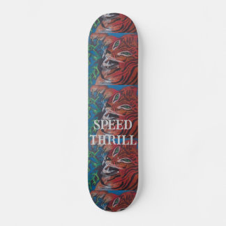 TIGER SCHAATS BOARD ONTWERP VAN PAULA REILLY SKATEBOARD