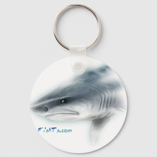 Tiger Shark Head Sleutelhanger (Voorkant)