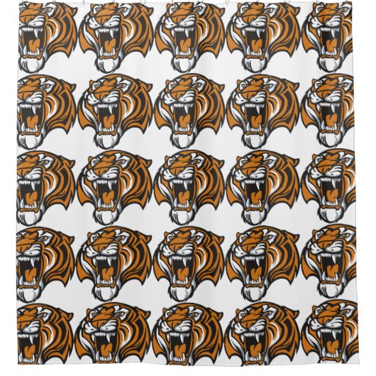 Tiger Shower Curtain Douchegordijn (Voorkant)