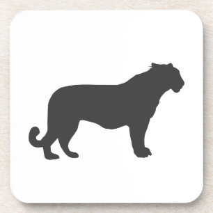 Tiger Silhouette Bier Onderzetter