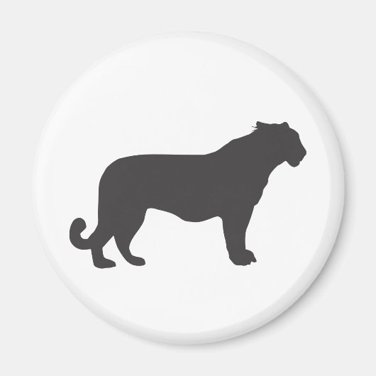Tiger Silhouette Magneet (Voorkant)