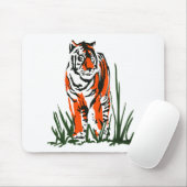 Tiger Silkscreen Muismat (Met muis)