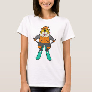 Tiger Skier Ski T-shirt