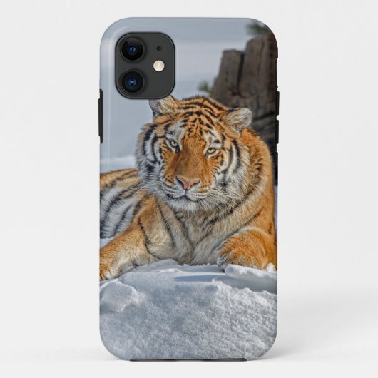 Tiger Snow Portrait Case-Mate iPhone Case (Achterkant)