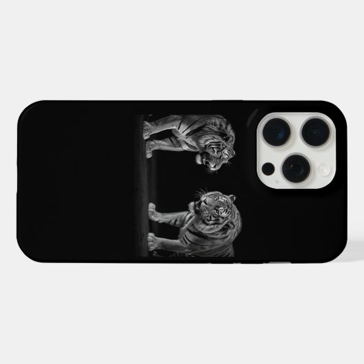 Tiger Stand off iphone 15 pro max coque (Verso Horizontal)