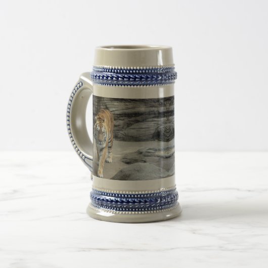 Tiger Stein Bierpul (Voorkant links)