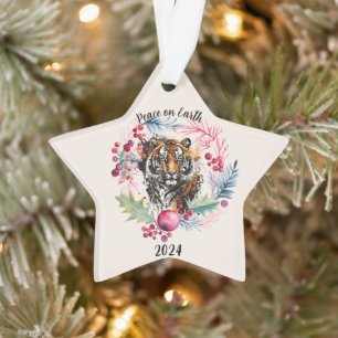 "Tiger" stervormig acryl Ornament