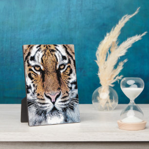 Tiger streept portret in de Grafische Stijl van de Fotoplaat