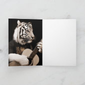 Tiger Strings – Elegant Musical Art Kaart (Binnen)