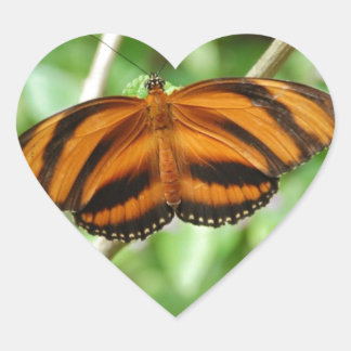 Tiger Stripe Butterfly Hart Sticker