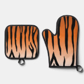 Tiger Stripe Cool Ovenwant & Pannenlap Set (Voorkant)