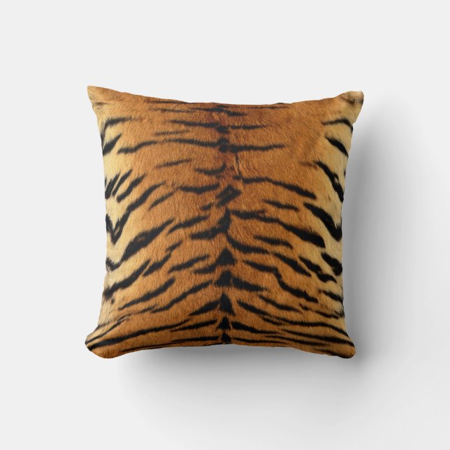Tiger Stripe Fur Print Kussen (Voorkant)