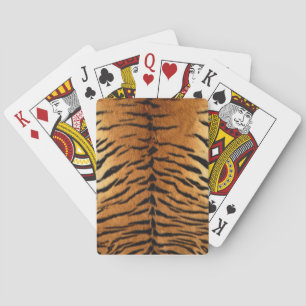 Tiger Stripe Fur Print Speelkaarten