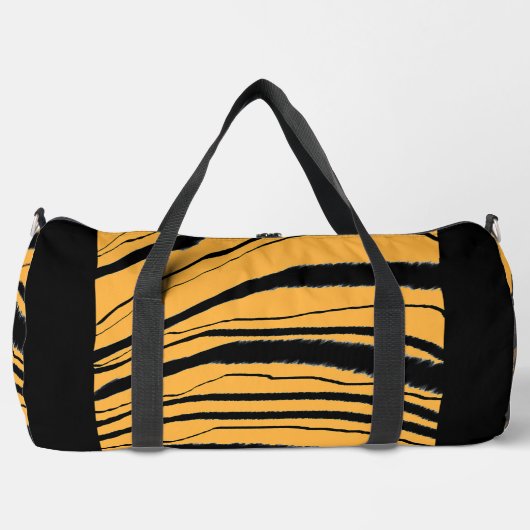 Tiger Stripe Print Athletic Gym Travel Ga verder Plunjezak (Voorkant)
