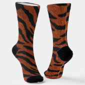 Tiger Stripe Wild Pattern Sokken (Gebogen)