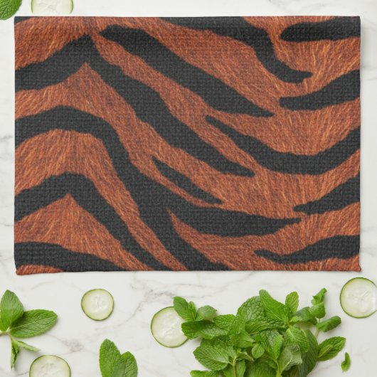 Tiger Stripe Wild Pattern Theedoek (Gevouwen)
