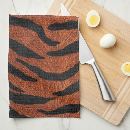 Tiger Stripe Wild Pattern Theedoek (Quarter Fold)