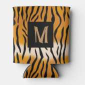 Tiger Striped Monogrammed Koelbox Blikjeskoeler (Voorkant)