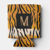 Tiger Striped Monogrammed Koelbox Blikjeskoeler (Achterkant)