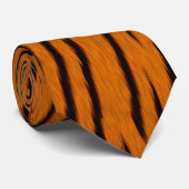 Tiger Striped Monogrammed Stropdas (Opgerold)