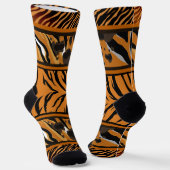 Tiger Stripes Animal Print Sokken (Gebogen)