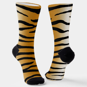 Tiger Stripes Exotic Animal Print Funny Sokken