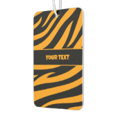 Tiger Stripes Patroon met aangepaste tekst Luchtverfrisser (Links)