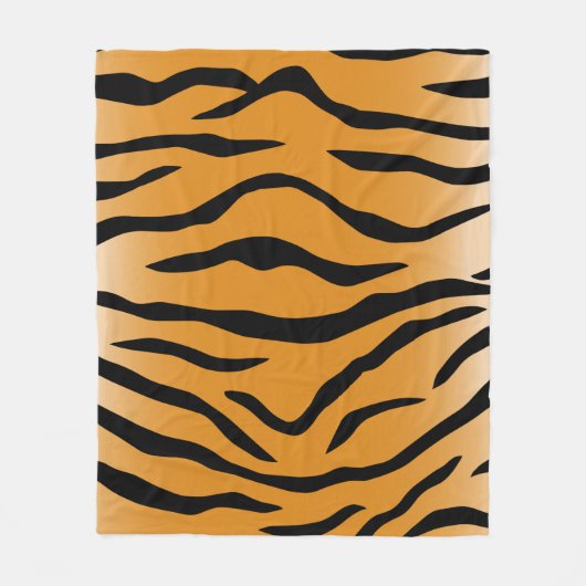 Tiger stripes pattern fleece deken (Voorkant)