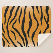 Tiger stripes pattern sherpa deken (Voorkant (horizontaal))
