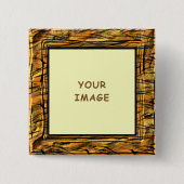 Tiger Stripes Photo Lijst Button (Voorkant)