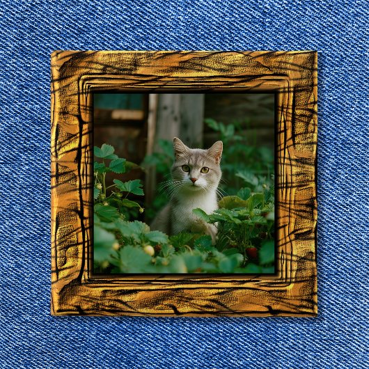 Tiger Stripes Photo Lijst Button