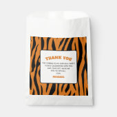 Tiger Stripes WILD ONE 1st Birthday Thank You  Bedankzakje (Voorkant)