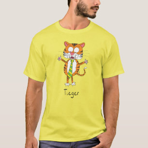Tiger Stropdas Cute Funny T-shirt