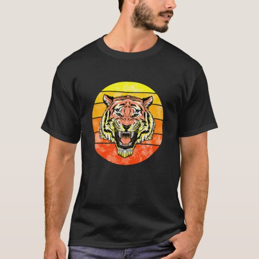 TIGER SUNSET - tijger T-shirt (Voorkant)