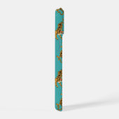 Tiger sur Motif Turquoise (Côté droit)