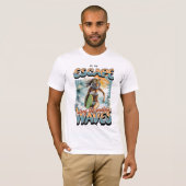 Tiger Surfer Escape Design T-shirt (Voorkant volledig)