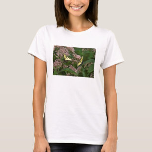 Tiger Swallowtail Butterflies over Joe Pye Weed T-shirt
