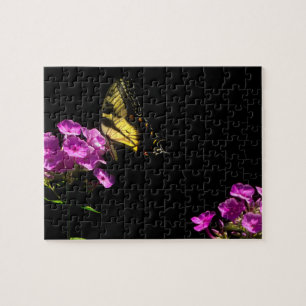 Tiger Swallowtail Butterfly on Wild Phlox - Puzzle Legpuzzel