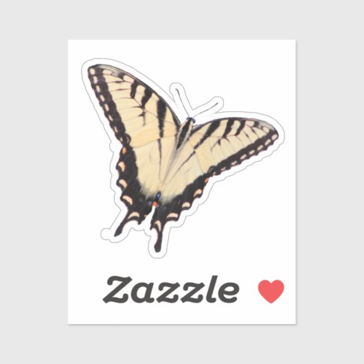 Tiger Swallowtail Butterfly Sticker (Vel)
