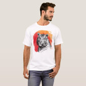 Tiger symbol of courage t-shirt (Voorkant volledig)