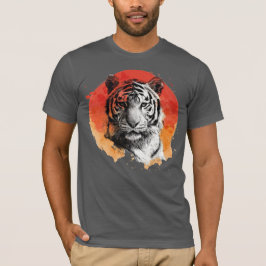 Tiger symbol of courage.  t-shirt