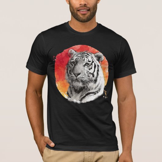 Tiger symbol of courage t-shirt (Voorkant)