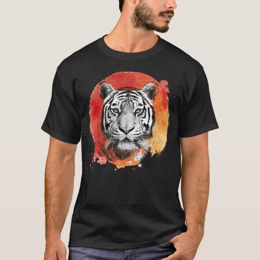 Tiger symbol of courage t-shirt (Voorkant)