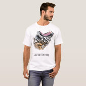 Tiger T-shirt Dessin - Votre texte (Devant entier)