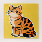 Tiger Tabby Cat Puzzle (Vertical)