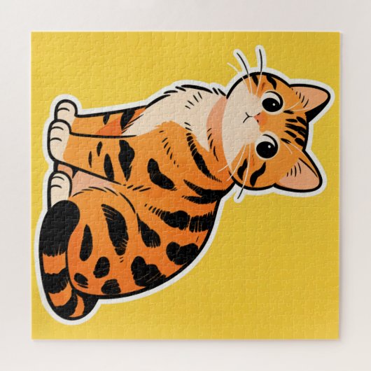 Tiger Tabby Cat Puzzle Legpuzzel (Horizontaal)