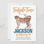 Tiger Tailgate Invitation d'anniversaire (Devant)