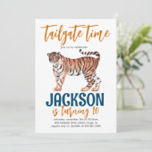 Tiger Tailgate Invitation d'anniversaire (Debout devant)